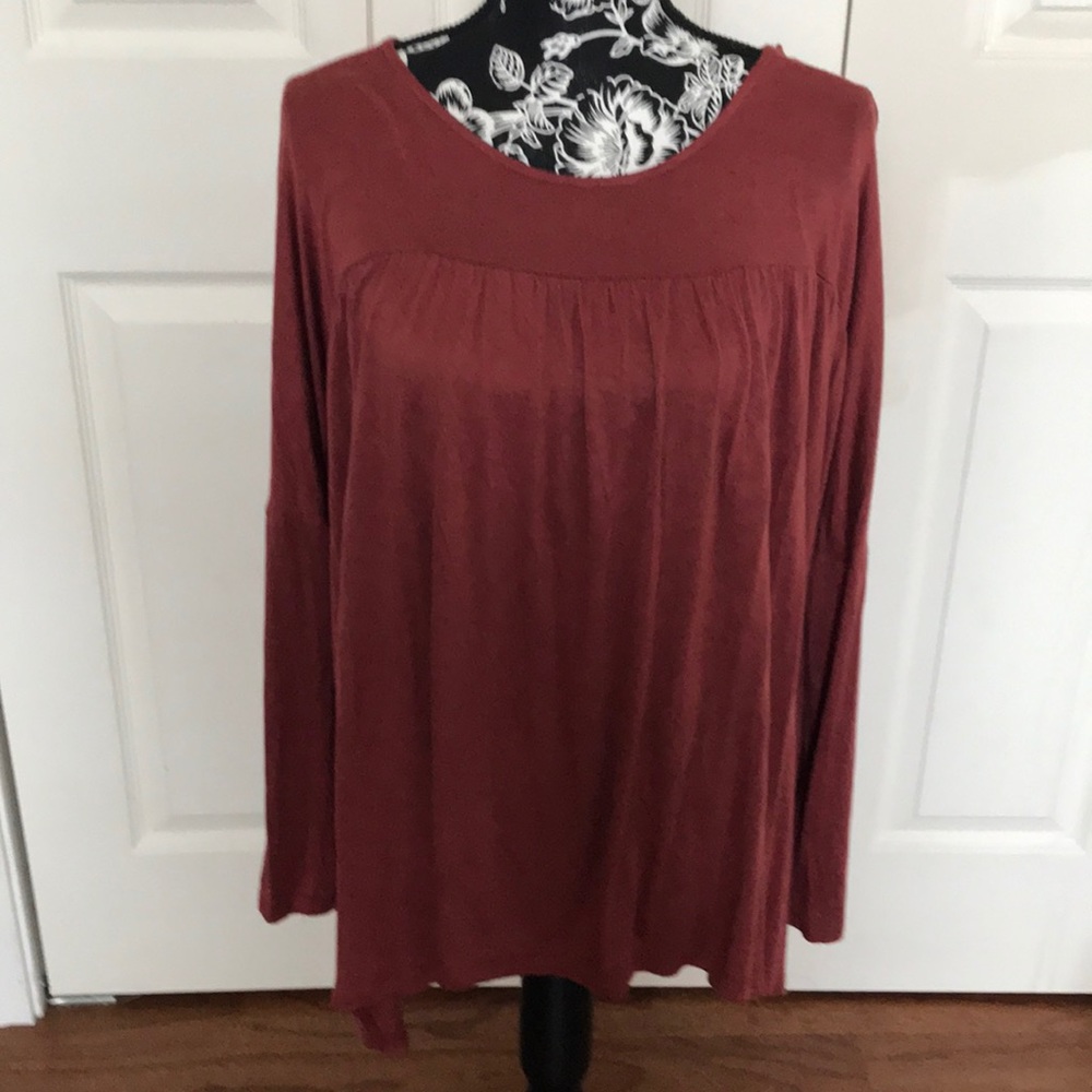 JODIFL Tunic Top, Rust, Size M